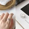 Versión coreana de plata esterlina S925 mini moda personalidad de moda exquisita palabra AMOR anillo de dedo abierto anillo para niños