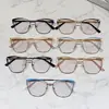 Monturas de Gafas de Estilo Nuevo Europeo y Americano para Mujer, Monturas Metálicas de Moda con Adornos de Diamantes, Comercio Transfronterizo, Gafas Fotocromáticas con Filtro de Luz Azul