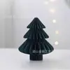 Decoraciones Navideñas Bola de Panal Papel Árbol de Navidad Plegable Escritorio Adornos de Árbol de Navidad Colgantes de Árbol de Navidad Transfronterizos