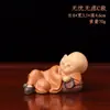 Mona Huineng Monje Pequeño Artículos para Oficina en Casa Decoraciones de Mesa de Té Muñeco de Dibujos Animados Manualidades de Resina
