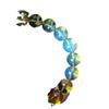 [envío gratis] perlas azules naturales cuentas sueltas cuentas redondas individuales ámbar cera de abeja pulsera de múltiples tesoros accesorios para pulseras DIY para mujer
