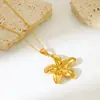 Collar Colgante Exclusivo de Acero Inoxidable Transfronterizo Moda Europea y Americana para Mujer Cadena de Suéter 18K Joyería Versátil de Moda Venta al por Mayor