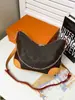 Bolso de marca grande estilo clásico transfronterizo versión alta alternativa estilo croissant flor de cerezo estampado bandolera casual bolso de un solo hombro para mujer