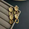 Brincos de Flor Exagerados Simples Estilosos Oscar Moda Europeia e Americana Design de Nicho Elegantes de Alta Qualidade Versáteis