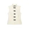 Z Estilo Europeu e Americano Transfronteiriço 2026 Nova Moda Elegante Amazon Roupas Femininas Atacado Colete Slim Sem Mangas 7006325