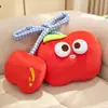 Ojos Grandes Linda Almohada de Fruta Manzana Cereza Carambola Muñeco de Peluche Cojín de Sofá Cama Infantil Abrazable Calmante