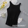 Ropa interior de capa base a la moda para primavera y verano, nuevo estilo, chaleco acolchado acanalado, sujetador todo en uno que se puede usar por fuera