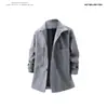 Abrigo de Lana de Invierno Nuevo 2025 Transfronterizo para Hombre Abrigo de Lana Oversize Ropa de Trabajo Chaqueta de Lana para Hombre