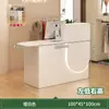 Mostrador de bar, mostrador de caja, mostrador pequeño y simple para tienda, supermercado, tienda de ropa, sensación de lujo ligero de alta gama, salón de belleza, mostrador de recepción de restaurante