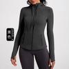 Chamarra de Yoga con Capucha Athena Lulu para Mujer, Ajustada, Estilizada, con Cremallera, para Correr, Fitness, Deportes