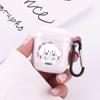 Funda protectora para Airpods 1/2 generación de oso para auriculares Apple Pro3 generación, carcasa transparente flexible con pegamento, linda carcasa de TPU.