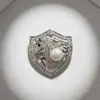 Broche Estilo Nuevo "Mazhongchenggong" con Perlas de Agua Dulce, Broche de Lujo Ligero, Regalo para el Año del Caballo, Accesorio de Ropa Unisex, Lujo Ligero