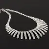 Joias para Noivas Atacado Acessórios para Vestidos Coreanos Brincos de Diamante Coreanos Colar Conjunto de Casamento N159