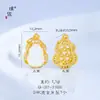 Puzuo retenção de cor forte ouro brilhante 24K acessórios diy cravejados com diamantes pingente de cabaça madrepérola branca material de berloque para pulseira feminina