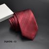 Formal para Hombre Negocios 8cm Trabajo Coreano Rayado Masculino Profesional Británico Color Sólido Novio Boda Sarga Poliéster