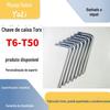 Atacado de fábrica de duas cabeças tipo L sem furo chave de ameixa T6-T50 flor de ameixa chave anti-roubo atacado