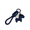 Fique Rico Imediatamente Pingente de Chaveiro de Couro de Vaca Feito à Mão para Carro Lanyard Elegante Simples Exquisito para Casais Masculinos e Femininos