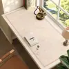 Tapete de Mesa Estilo Francês, Tapete de Mesa para Escrita de Estudante, Toalha de Mesa Impermeável e Limpável, Tapete de Mesa de Escritório de Luxo Leve e de Alta Qualidade