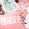 Conjunto de 42 Peças de Modelos Alfanuméricos e de Símbolos Transfronteiriços Plástico DIY para Pintura de Letras Letras Encaixáveis