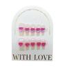 Real Shot Mão Usando Armadura Venda por atacado Nova Luz Branca Terapia Nail Art Removível Unha Falsa Estudante Impermeável Nail Paste