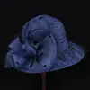 Chapéu de Sol Respirável de Renda de Verão Estilo Coreano Feminino Chapéu de Palha com Flores de Rede Chapéu de Sol Moda Versátil Chapéu Alto com Aba Enrolada