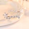 Pinduoduo Mano Rápida Osa Mayor Pendientes Distintivos de Circonita Moda Femenina Versátil Estrella de Cinco Puntas Pendientes Elegantes Joyería para Orejas