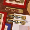Marcadores de Livro Metálicos Personalizados em Estilo Chinês Clássico, Conjunto de Caixa de Presente Exquisita de Alta Qualidade, Clipes de Livro Vazados Culturais e Criativos, Presente de Alta Qualidade