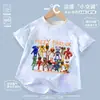 Conjunto Deportivo Infantil Temático de Restaurante de Suzi, Camiseta de Manga Corta y Shorts de Secado Rápido, Ropa de Casa Fresca para Niños y Niñas