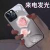 Adecuado para Funda de Teléfono Móvil Luminosa de Rosa Eterna Nuevo Modelo para Mujer Apple 17 Huawei/Xiaomi/Samsung/Vivo/Oppo