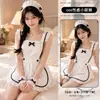 Tentación Floral Lencería Sexy, Estilo Deseo Puro, Pequeña Sirvienta, Uniforme de Pequeña Cocinera, Set Caliente de Juego de Rol A274