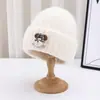 Gorro de Lana para Perro con Cabeza Grande para Mujer en Otoño e Invierno, Moderno y Lindo con Protección para las Orejas, Gorro de Punto Cálido para Hombre, Gorro para el Frío, Exportación