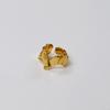 Liquidación Especial de Huevo de Año Nuevo, Diseño Único, Anillo Simple y Elegante Chapado en Oro Latón para Mujer, Anillo para el Dedo Índice