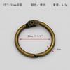 Álbum de fotos DIY de fábrica de Foshan Anillo de hojas sueltas metal anillo de hojas sueltas Libro de pintura infantil Bolsa de almacenamiento anillo Hebilla colgante para joyería