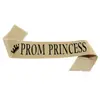 Nueva Correa Ceremonial de Tela Brillante para Princesa de Prom, Reina de Prom, Correa para el Hombro, Regalo de Despedida de Soltero, Decoración de Vestido