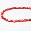Cuentas Redondas Planas Ojo de Diablo Calientes Transfronterizas Accesorios para Joyería DIY Cuentas de Vidrio Pulsera Collar Ojo de Pez Productos Semi-terminados