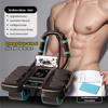 La nueva rueda abdominal de soporte de seis codos con rebote automático, entrenamiento de músculos abdominales, rodillo abdominal de cuatro ruedas para el vientre, equipo deportivo de fitness para hombres