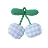 Tela Cuadros Fruta Cereza Accesorios Ropa de Moda Calcetines de Moda Accesorios para el Cabello Accesorios Broche Accesorios DIY