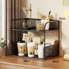 Portavasos estilo japonés, organizador de escritorio, estante de almacenamiento de varios niveles para tazas en la mesa del comedor, un imprescindible para organizar tazas, estante de cocina
