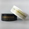En Stock 4.5*2.5 Fondo Negro Cinta Dorada Papel Texto de Advertencia Negro y Dorado Empaque Express Cinta de Sellado Venta al por Mayor por Caja