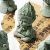 Figura de Animal de Té Gran Sabio de Arenisca Verde Estilo Chino, Adorno de Escritorio Wukong, Paisajismo de Roca para Acuario, Maceta de Decoración para el Hogar