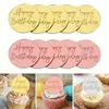 Topper Redondo de Acrílico para Pastel Personalizado Papel de Aluminio para Hornear Tarjeta de Insertar Estampado en Caliente Decoración de Postre para Fiesta Tarjeta de Insertar Impresión de Logo
