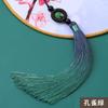 16CM cuentas de la suerte borla degradada borla colgante de vestuario antiguo Hanfu placket de presión cheongsam colgante de guqin oreja colgante al por mayor