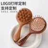 Peine de Doble Cara con Cojín de Aire de Sándalo de Dragón y Fénix, Masajeador de Madera Maciza de Doble Uso para Alisar y Cuidado del Cabello, Peine Masajeador para la Salud de la Cabeza, Masaje del Cuero Cabelludo