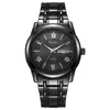 Relógio Marca McyKcy Masculino Business Luminoso À Prova D'água Calendário Duplo Relógio Fashion Relógio de Quartzo Atacado Transfronteiriço Prata