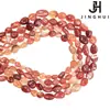 Jinghui Accesorios para Joyería DIY Ágata Roja Natural con Forma 6mm-12mm Cuentas Irregulares Hechas a Mano Cuentas Semi-acabadas