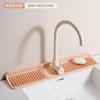 Tapete de drenagem de silicone torneira de cozinha à prova de respingos de água antiderrapante pia almofada de armazenamento washstand Copo almofada de sabão
