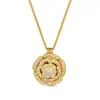 Estilo Nacional, Tendencia Nacional, Collar con Colgante Completo de Flor de Rosa de Celebridad, Colgante de Diseño de Lujo Ligero de Gama Alta Venta al por Mayor Dropshipping