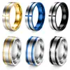 Anillo de Cruz de Moda Europea y Americana Más Vendido de Amazon Acero Inoxidable para Hombre Acero de Titanio Mate Joyería al por Mayor