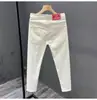 Calça Jeans de Nove Pontos Casual Versátil Masculina Estilo Coreano Slim Fit Skinny Tendência Marca Emagrecimento Elástica Calça de 9 Pontos Loose Fit Cintura Alta