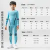 Conjunto de ropa de esquí de secado rápido para niños y niñas, capa base térmica absorbente de sudor para otoño e invierno, ajustado, ropa interior deportiva para exteriores, venta al por mayor
